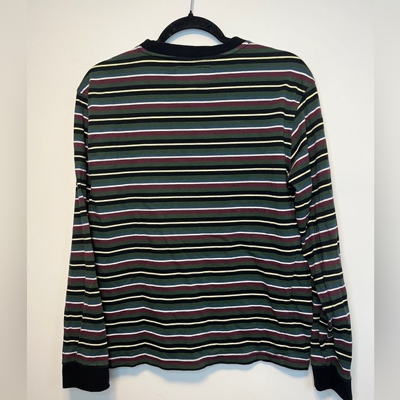 Welcome Skateboards Surf Stripe Spooky Text Long Sleeve T-Shirt sz M - Picture 4 of 10